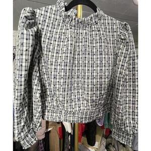 NWT The Korner Mock Neck Long sleeve shirt Size S